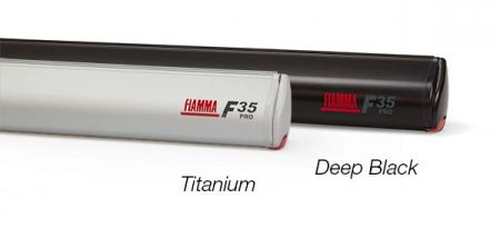 Маркиза Fiamma F35 PRO, 3м, раскладывается вручную, корпус серый, полотно серое, артикул 06762D01R
